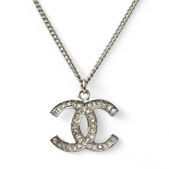 CHANEL Silver Logo Necklace - Picture 2 of 6